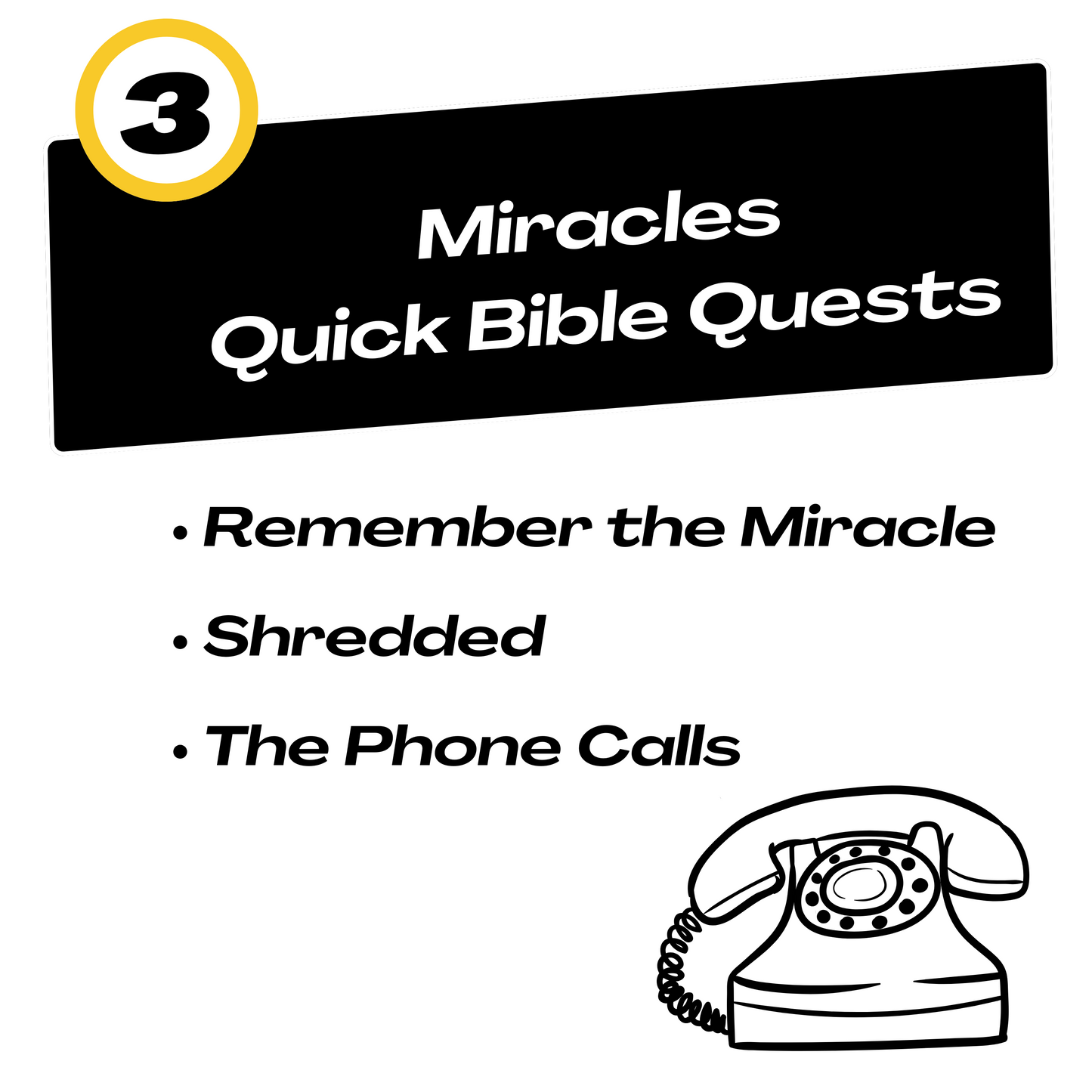 Miracles Quick Bible Quest: A Bundle of THREE Mini Digital Escape Room Games
