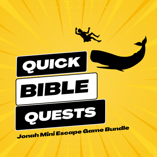 Jonah Quick Bible Quest: A Bundle of THREE Mini Digital Escape Room Games