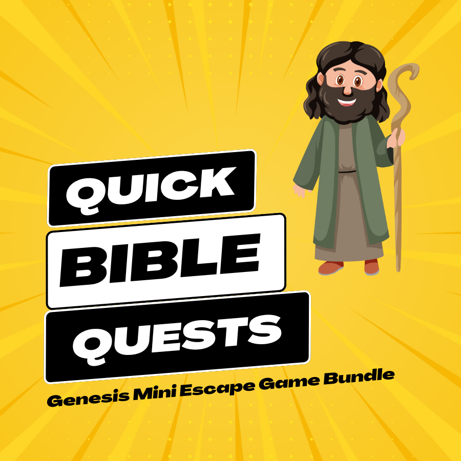 Genesis Quick Bible Quest: A Bundle of FOUR Mini Digital Escape Room Games