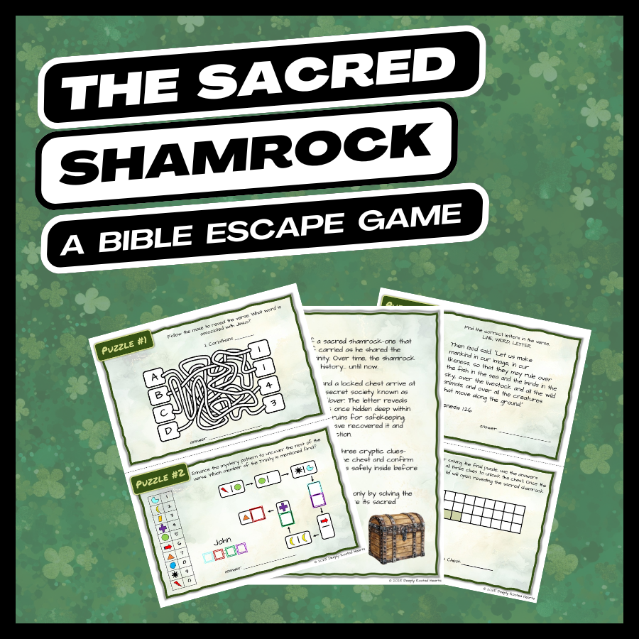 The Sacred Shamrock – A St. Patrick’s Day Bible Escape Adventure