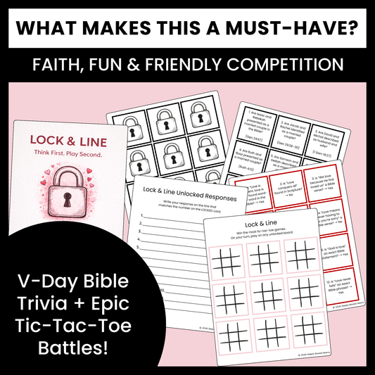 Lock and Line: Valentine’s Day Ultimate Tic-Tac-Toe Bible Game