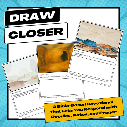Draw Closer: Reverse Coloring Devotional for Reflection & Journaling